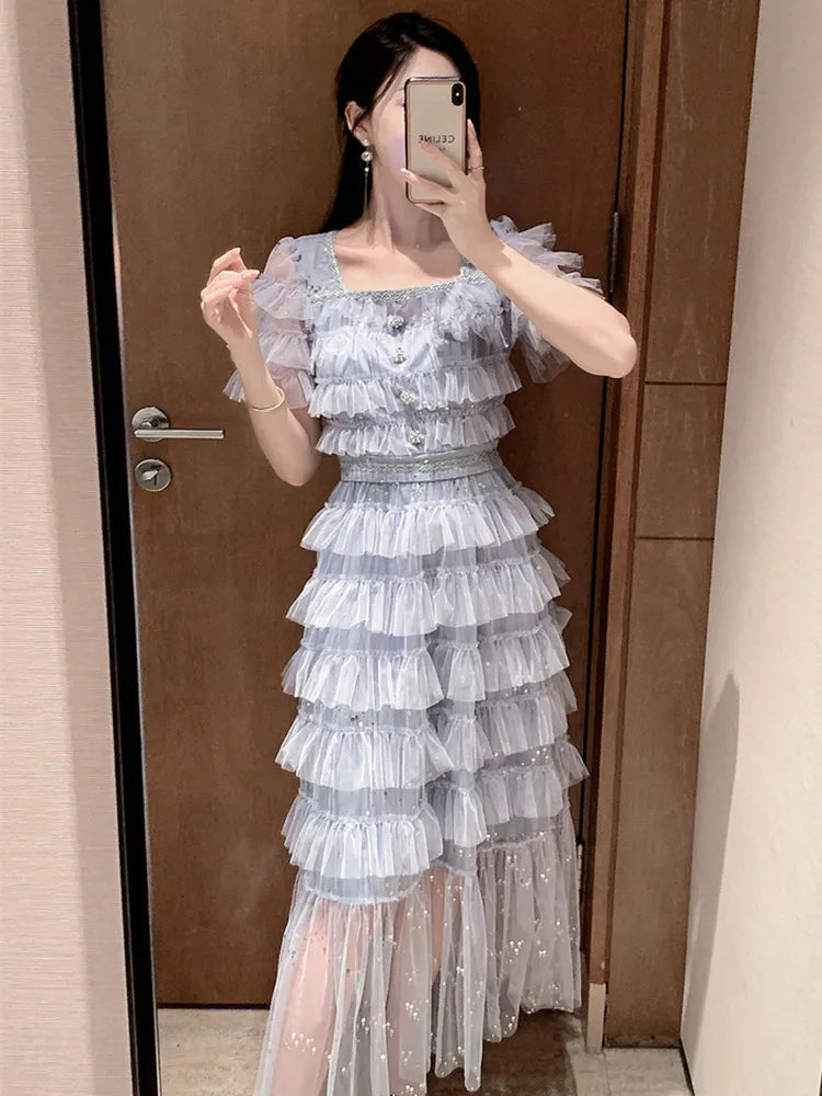 商品画像：MAYC Fairy Layered Mesh Dress チュール ワンピース - トップス 4