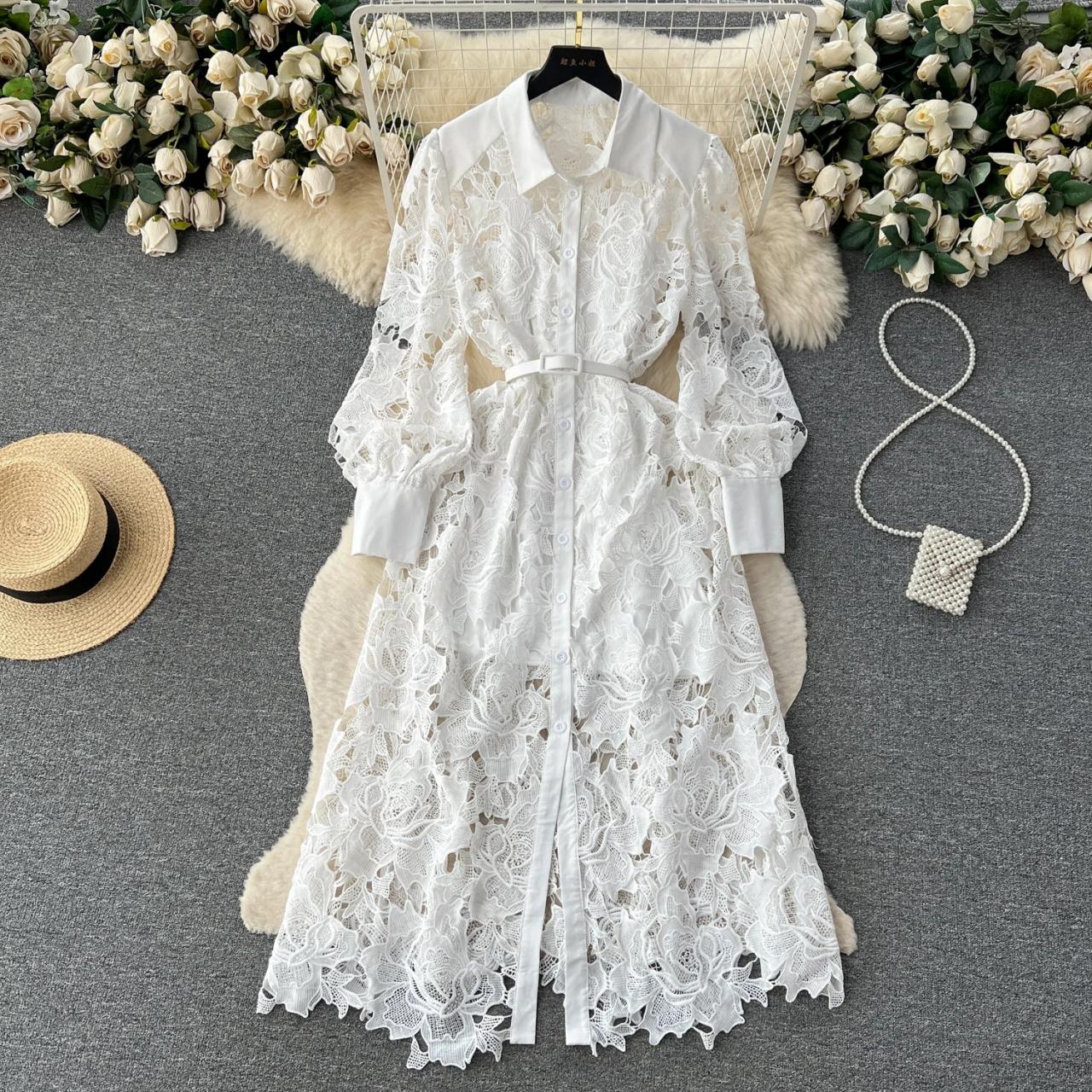 louis vuitton lace dress Louis Vuitton Black Monogram Lace Dress FR 40
