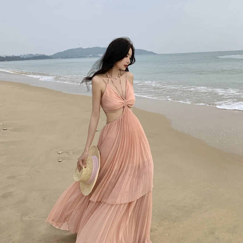 Peach beach dress store