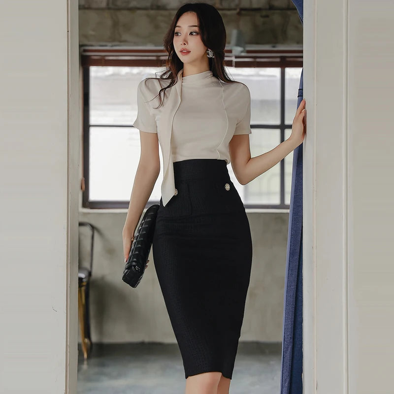 High waisted pencil skirt outfits top