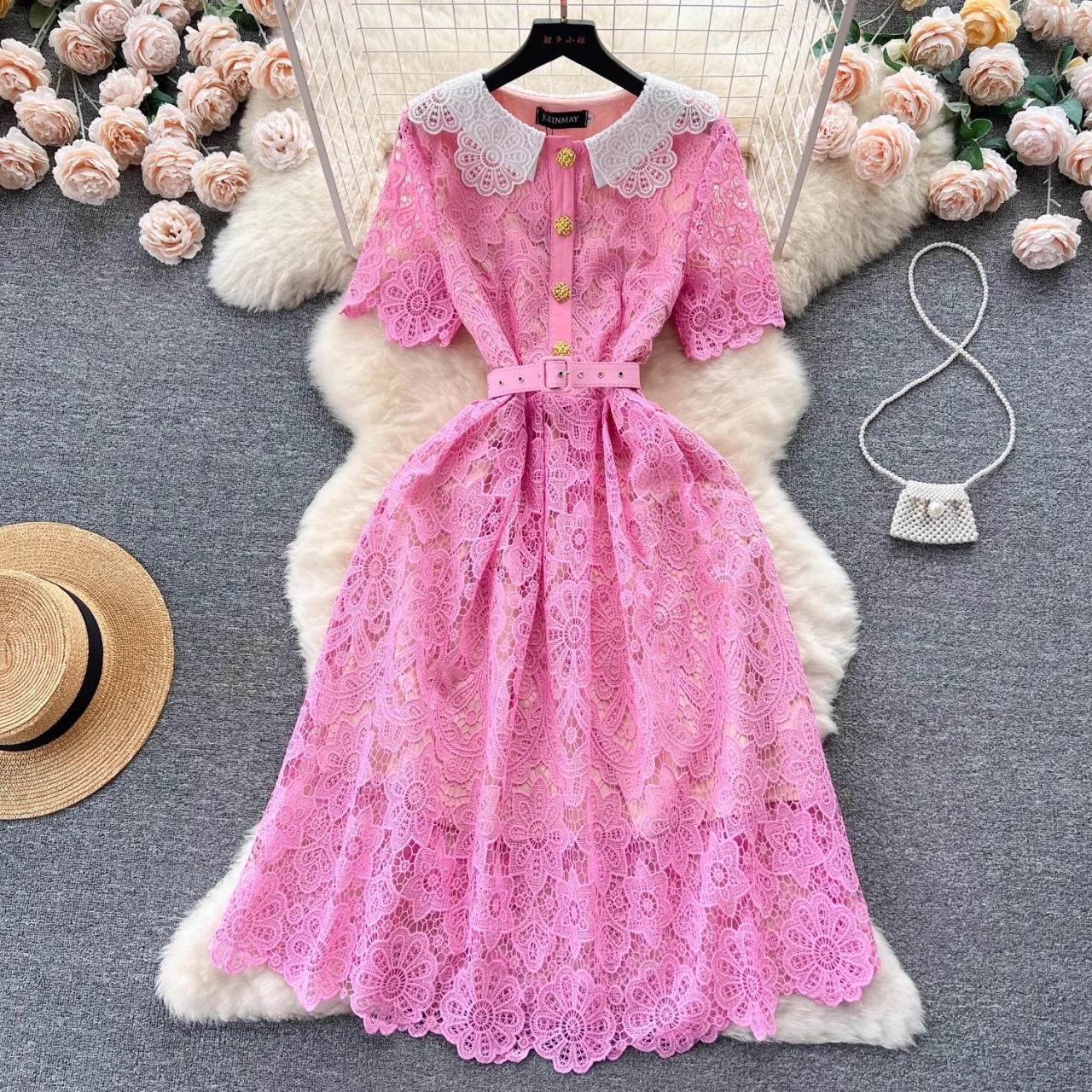 chinese dress ladies Akira Wrap Me in Lace Mini Dress | Pink
