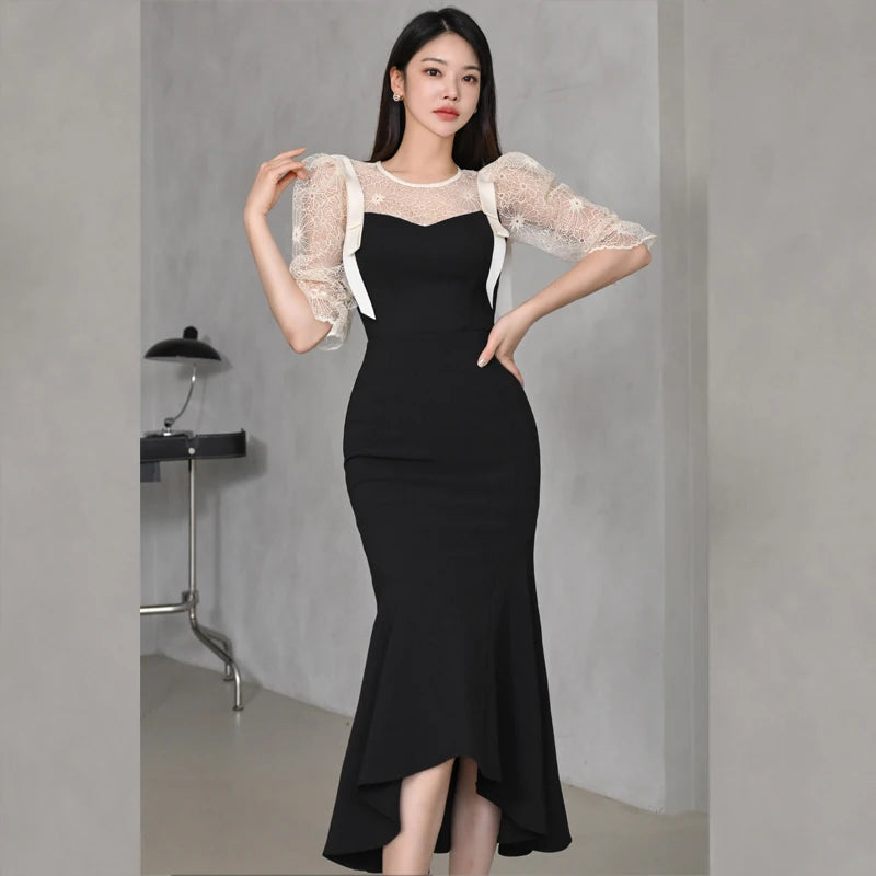 midi dress long sleeve bodycon Bodycon Midi Sweater Dress in Light-grey-swatch