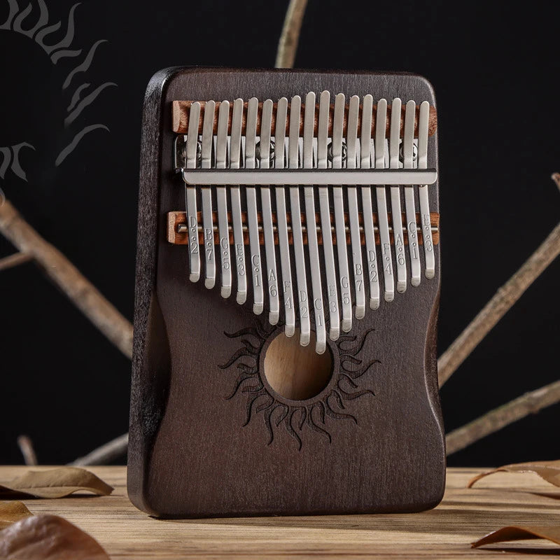 Moozica 17 key kalimba top
