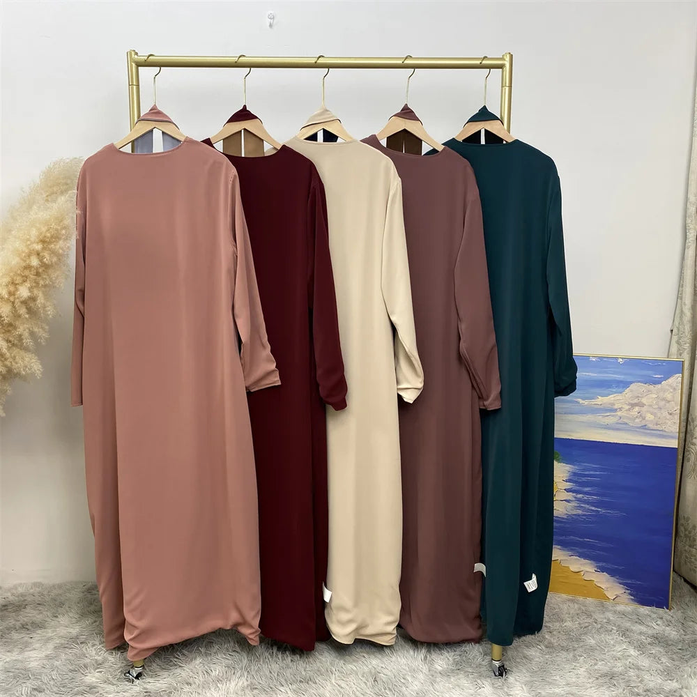 brown polka dot dress marshalls Rachel modest maxi dress – JanieLanie main image 1