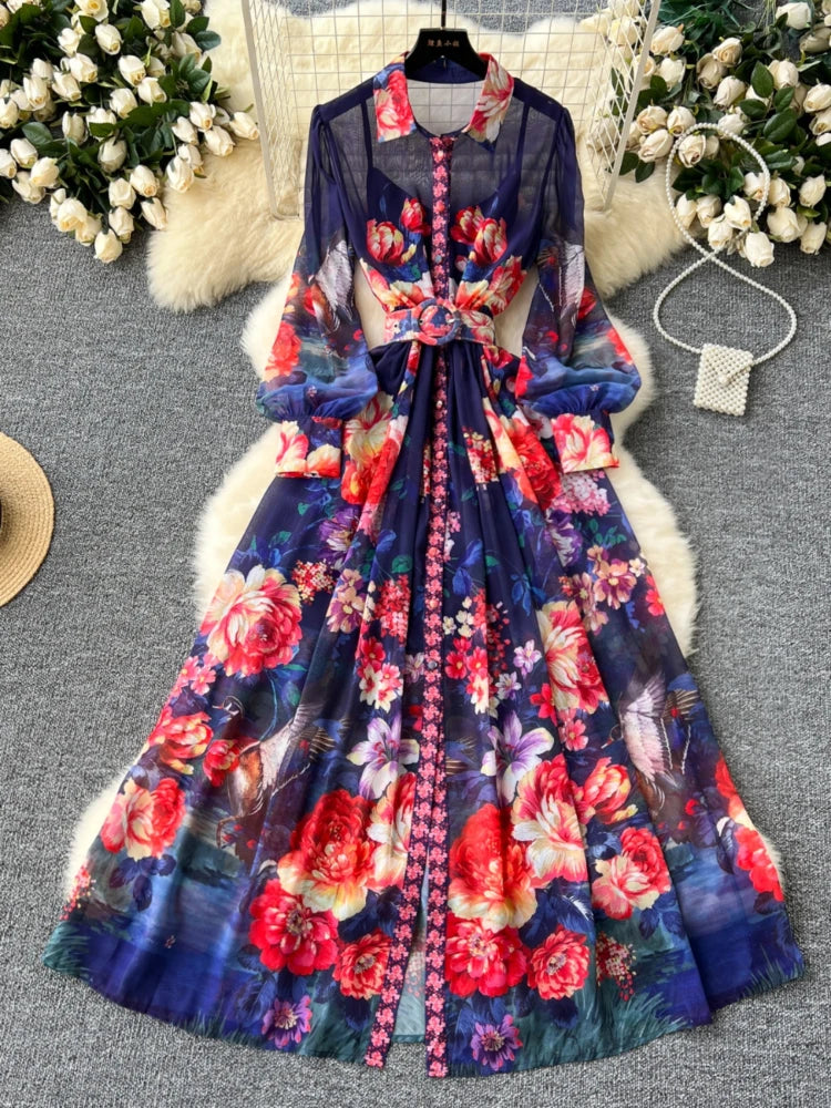 white christmas dresses Embellished Chiffon A-line Maxi Dress SEL03