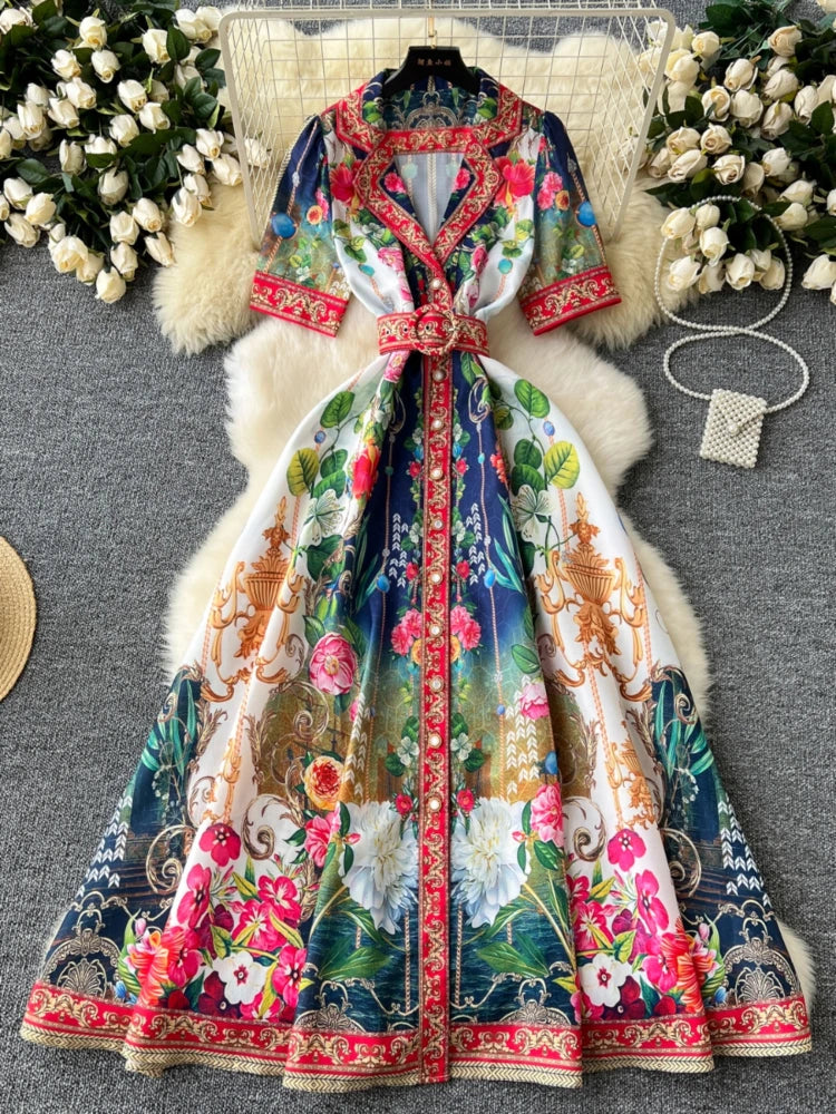 chinese dress ladies Amalfi Patchwork Maxi Dress main image 0