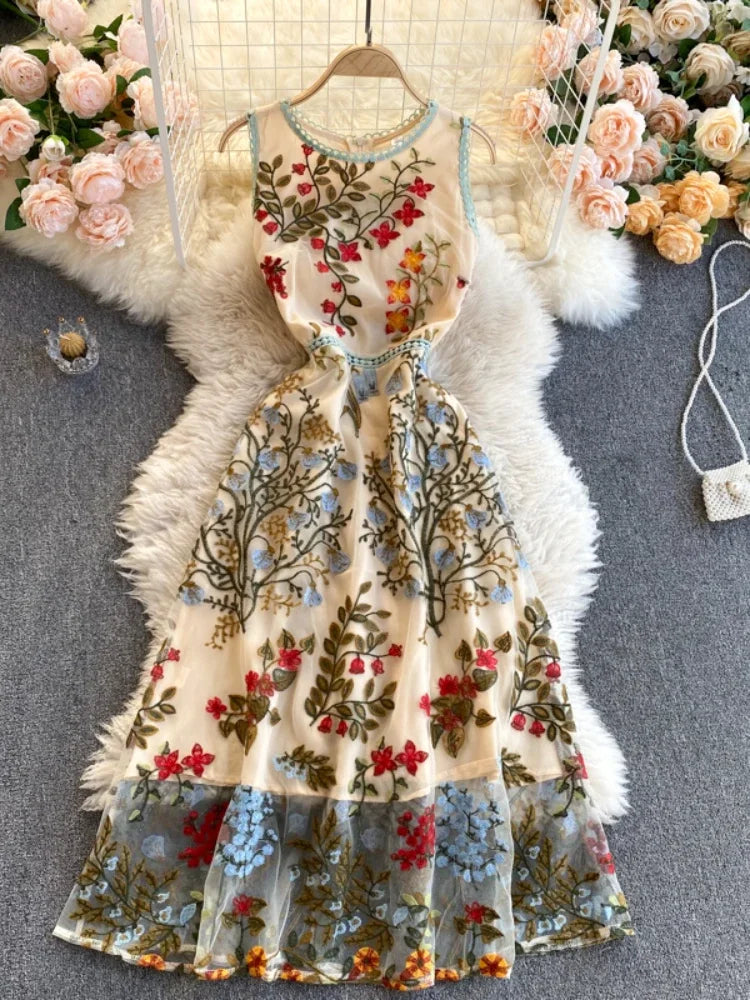 sachin and babi light blue dress Introducing the Marina dress featuring decorative designs hand-embroidered  by artisans in Oaxaca, Mexico ❤️ These uniquely crafted pieces are the  perfect way to add color and texture to your summer wardrobe ✨ main image 0