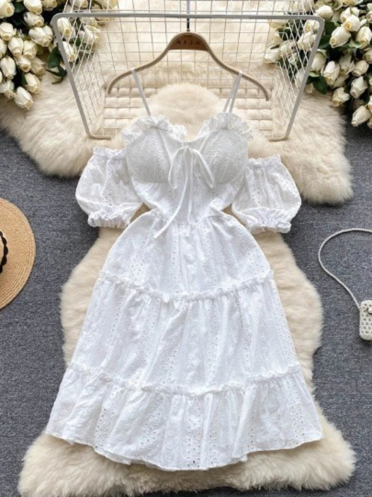 lace and beads midi dress Mandarin Embellished Midi Dress in Powder Blue from Lace & Beads main image 0