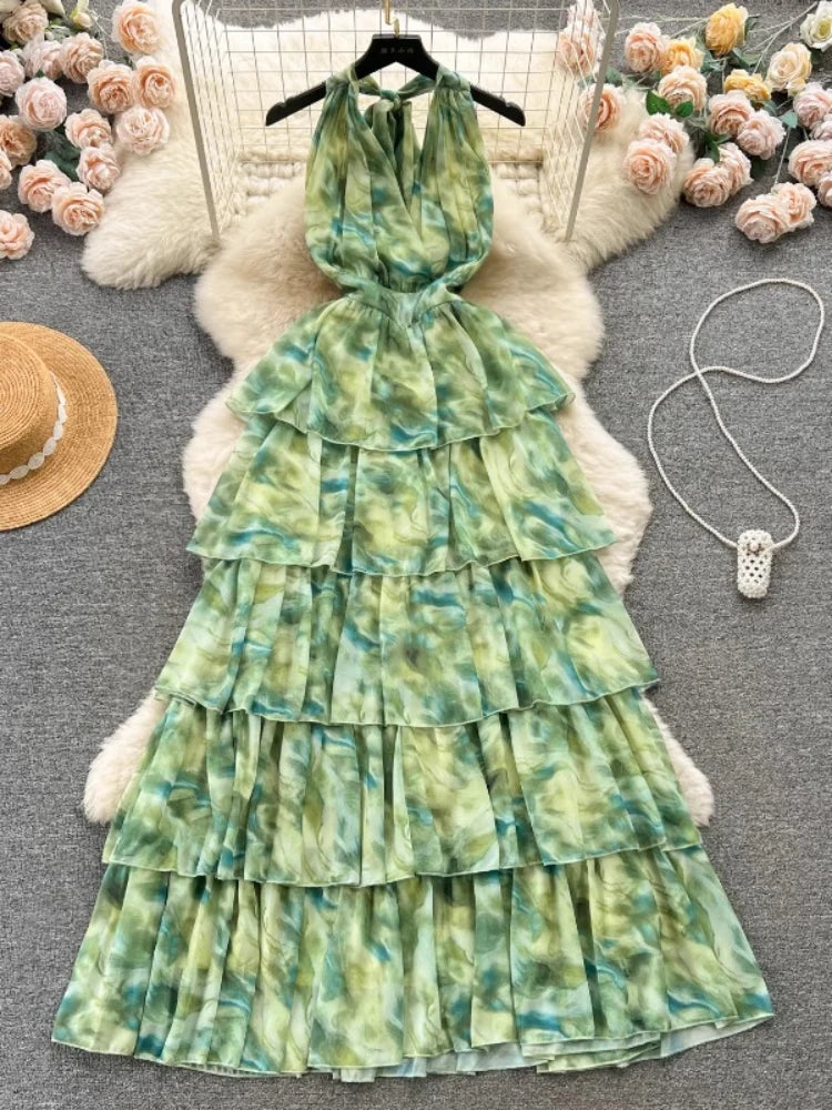 green emerald velvet dress Green Floral Halter Neck Maternity Maxi Dress – PinkBlush