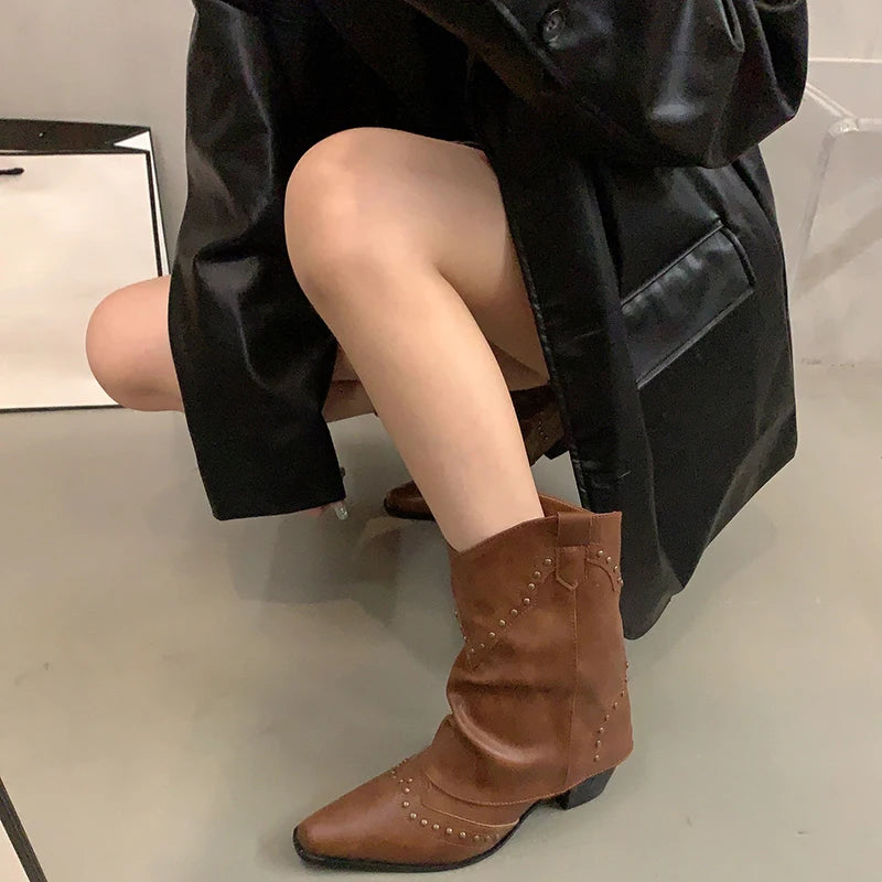 ANKLE BOOTS WITH STUDS main image 1