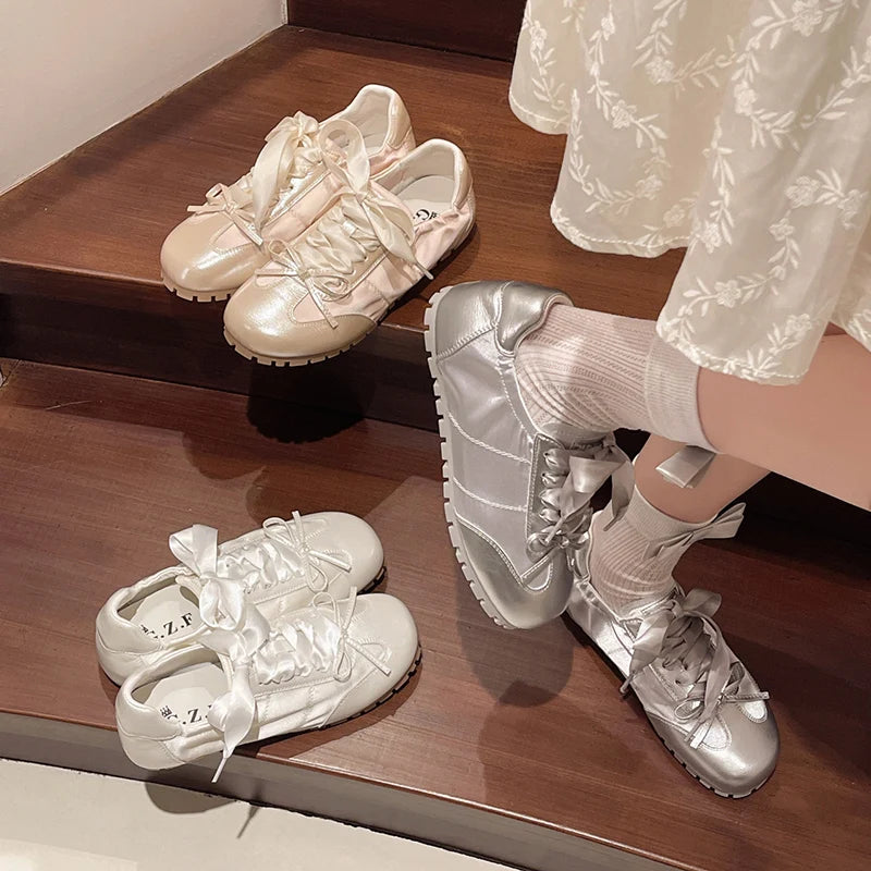 knee length dresses for ladies Butter Sky Ribbon Sneaker main image 0