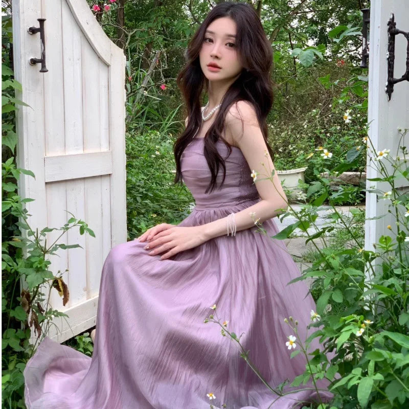 Elegant Lavender Evening Gown With Chiffon Dress on Luulla