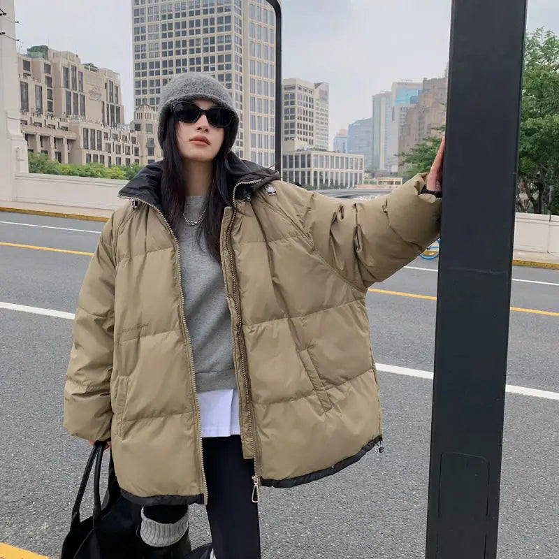 Oversized khaki jacket cheap