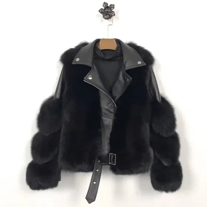 Luxurious Faux Fur Winter Coat