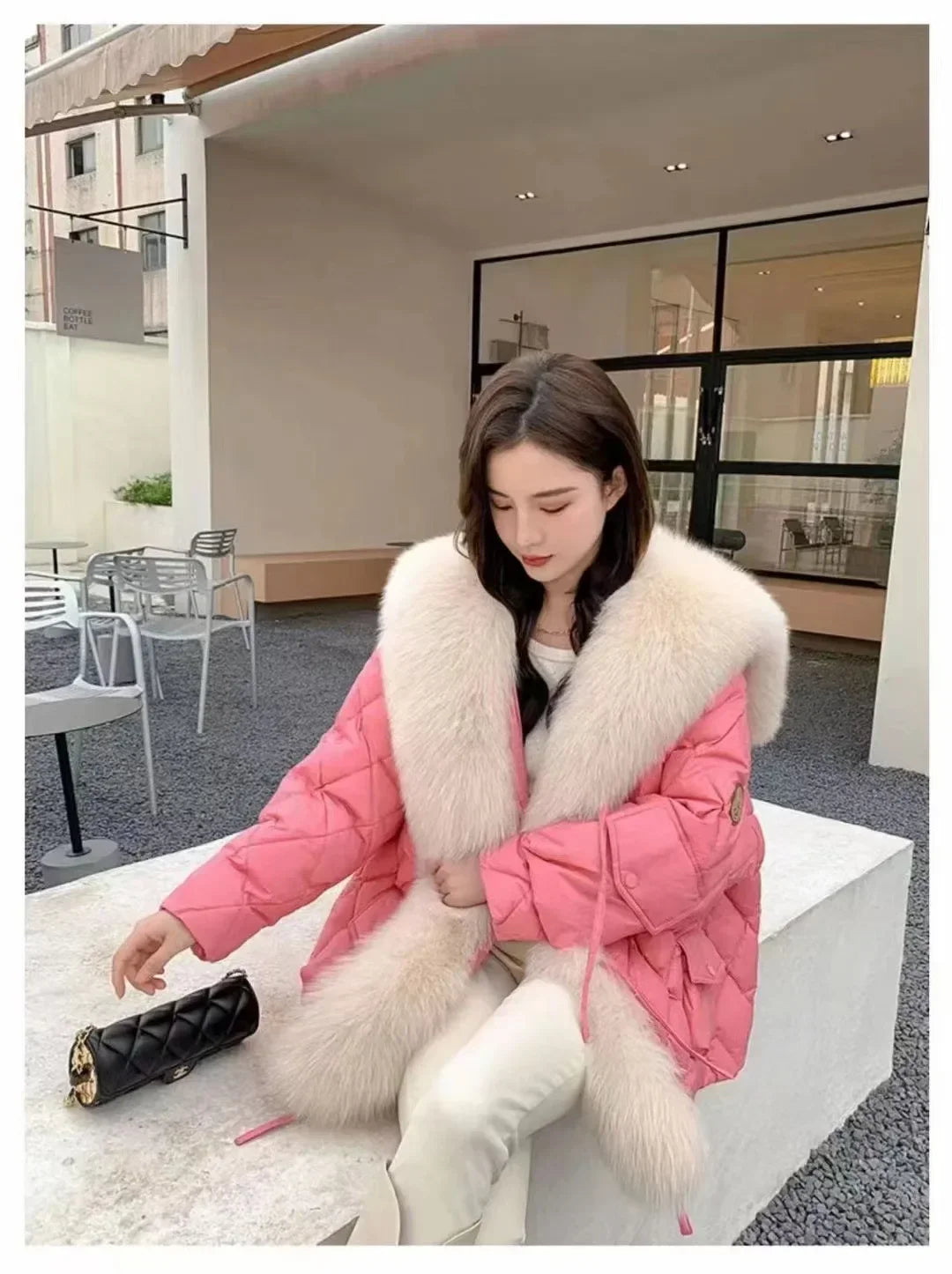 Pink brand winter coat top