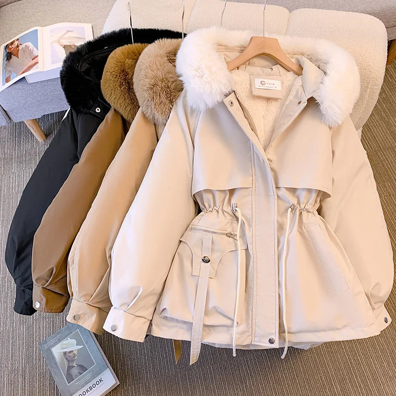 Cozy Winter Parkas with Faux Fur Trim
