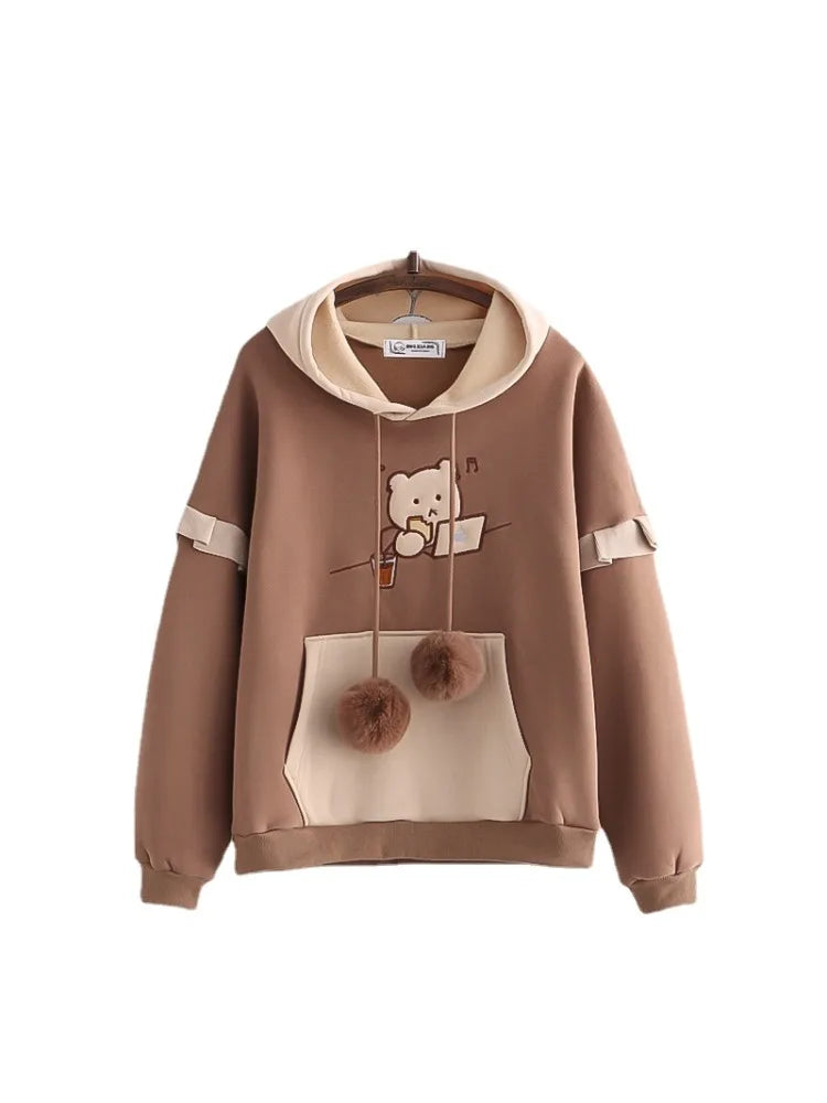 Cozy bear hoodie 2025