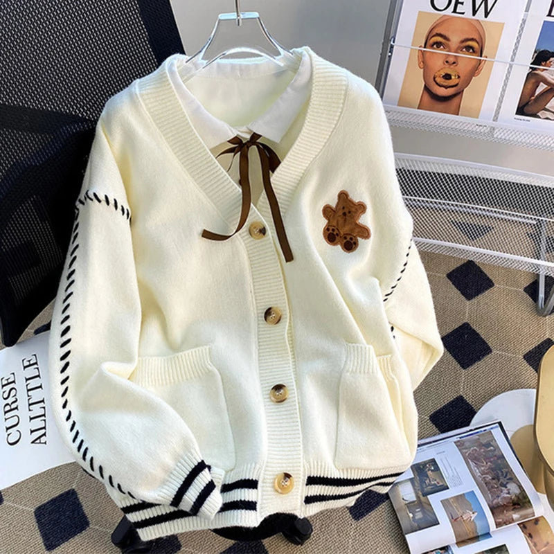 Cozy white cardigan outlet