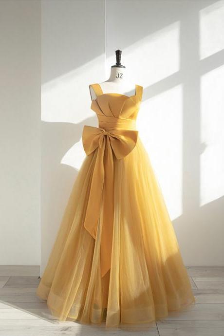 Elegant Long Prom Dresses With Bow