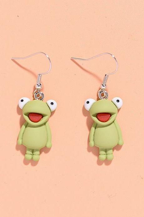 Cute Frog Design Earrings