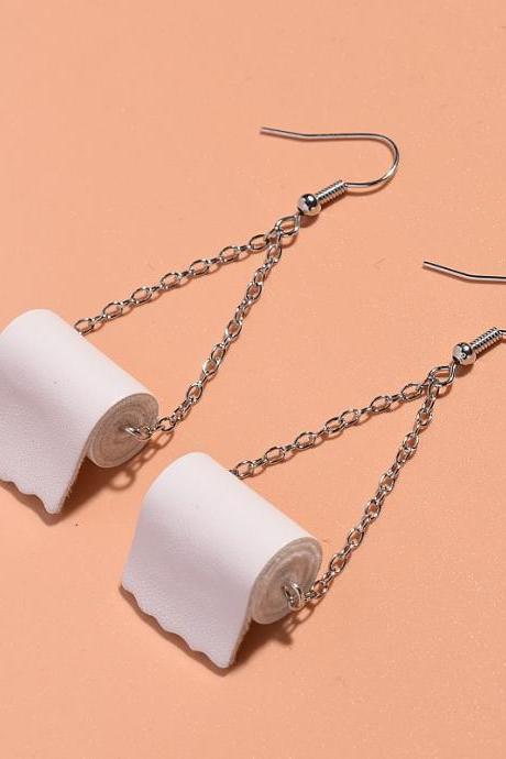 Funny Tissue Paper Shaped Earrings