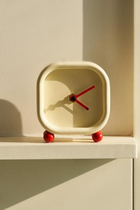 Table Top Clock, Home Decoration, Cute Wooden Living Room, Bedroom, Table Top Decoration