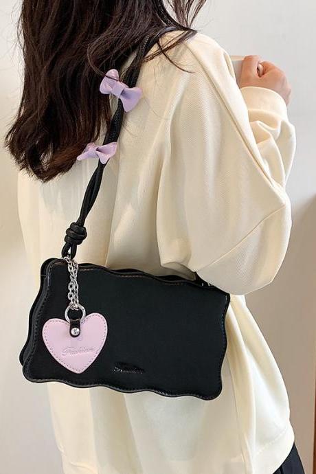 Trend Exquisite High Quality Bow Fashion Shoulder Underarm Handbags For Women Love Accessories