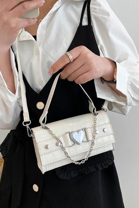 Fashion Alligator Pattern Women Shoulder Messenger Bags Vintage Pu Leather Small Top-handle Handbag Casual Female Crossbody Bags