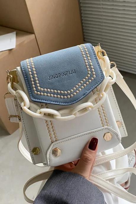 Fashion Simple Small Bag Women Designer Handbag High-quality Pu Leather Chain Mobile Phone Shoulder Bags