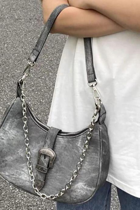 Vintage Shoulder Bags Female Fashion Summer Chains Korean Style Women's Bag Trend Latest Design Harajuku