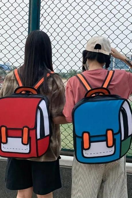 Trendy Cartoon Design Casual Unisex Backpacks For Everyday