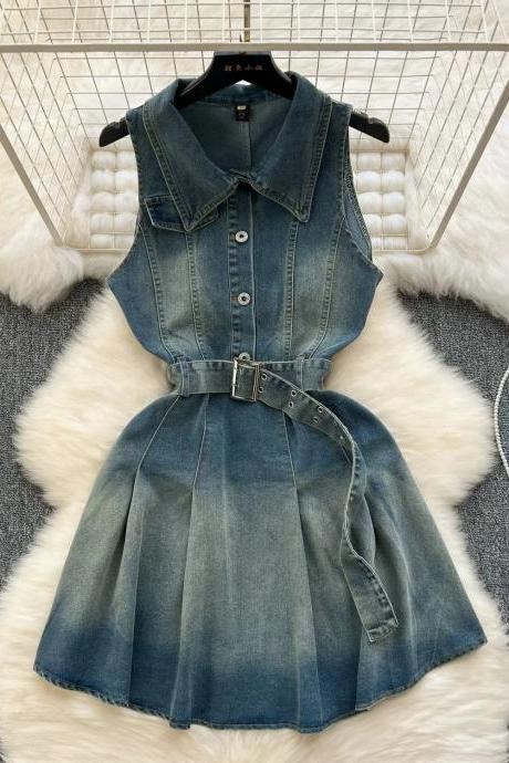 denim dress with fringe Western Style Women's Button Up Mini Tan / S Up Dress SS24 collections:mini-dresses Dress Shirt in White Size:3 - (US8-10)