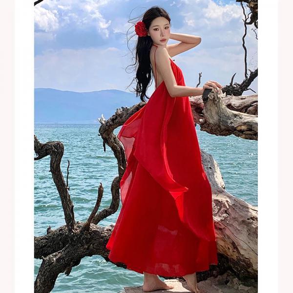 red dress for beach Montego Dress main image 1