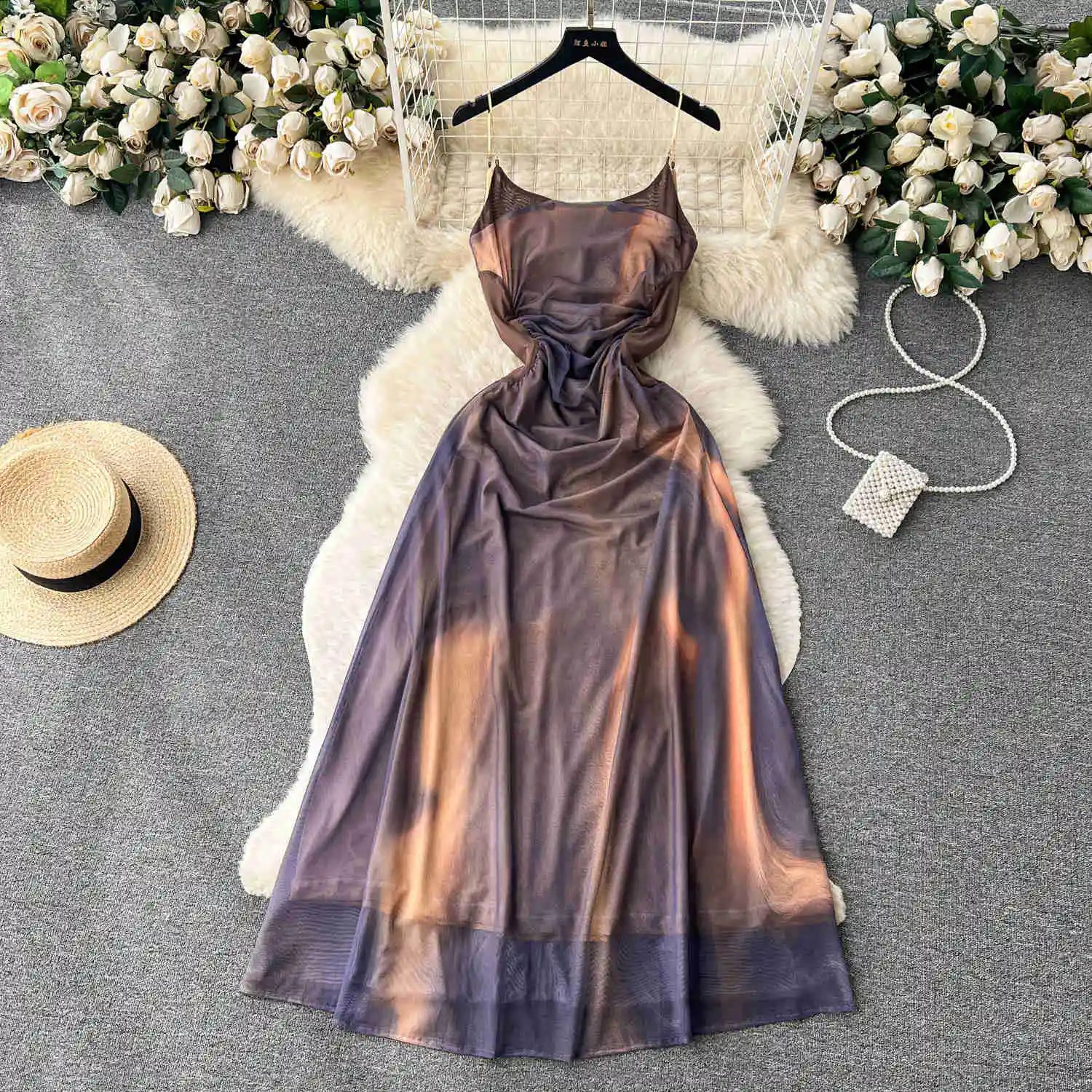 1622 Halter Neck Embellished Evening Gown
