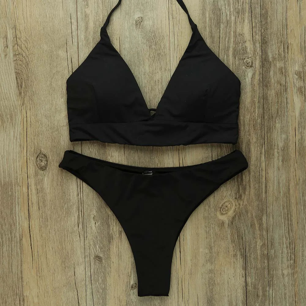 Madagascar Halter Neck Bikini Set