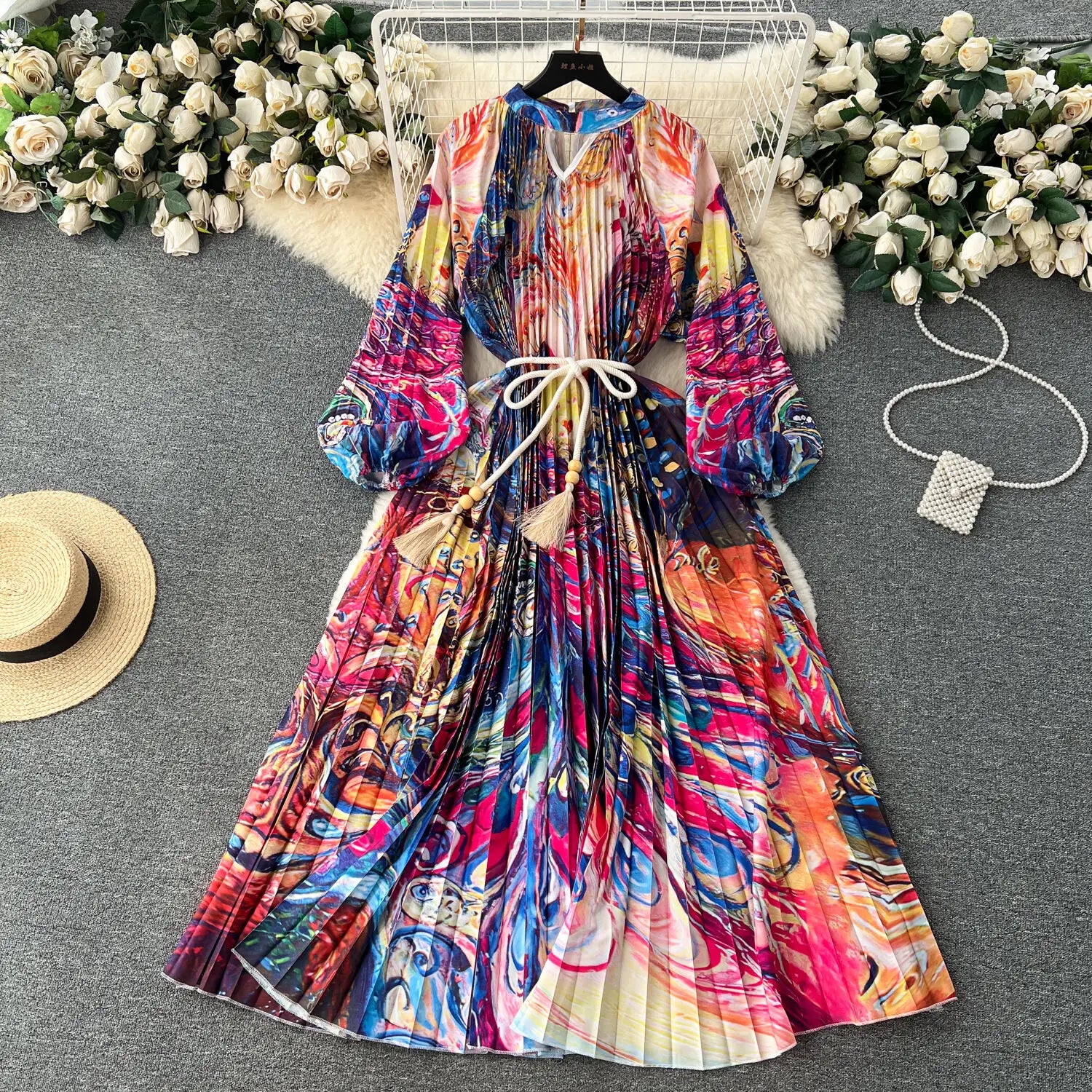Beltrada - Boho Maxi Dress Made of Soft Premium Fabric