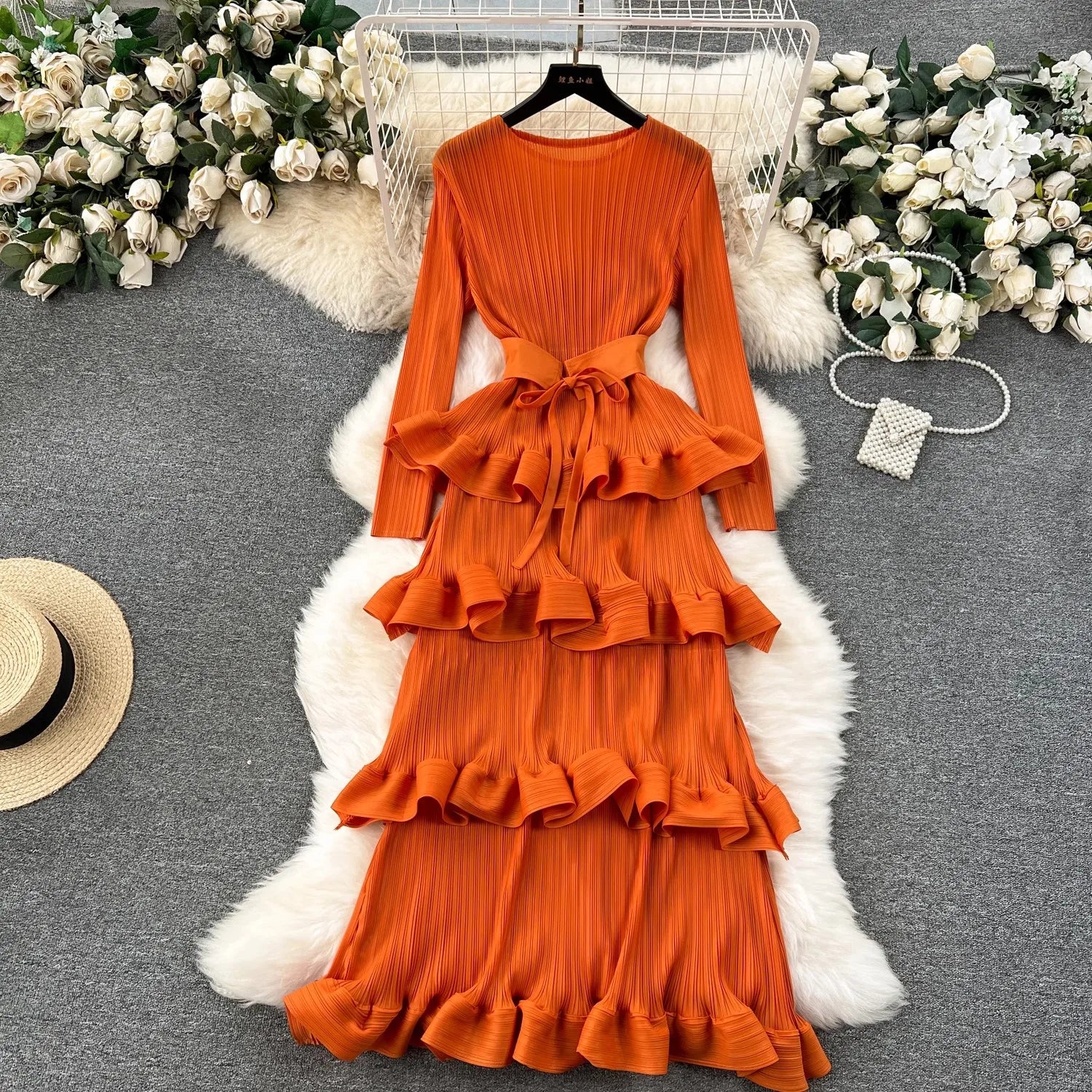 fit and flare midi dress for wedding guest Nmoder Dresses Women A-Line 3/4 Sleeve V 17+ Affordable Milfs In Size:13.0 Standard / D / Medium wash_I1