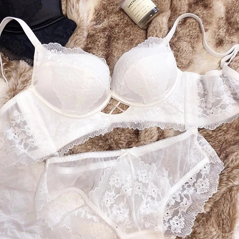 Elegant White Lace Lingerie Set For Women On Luulla