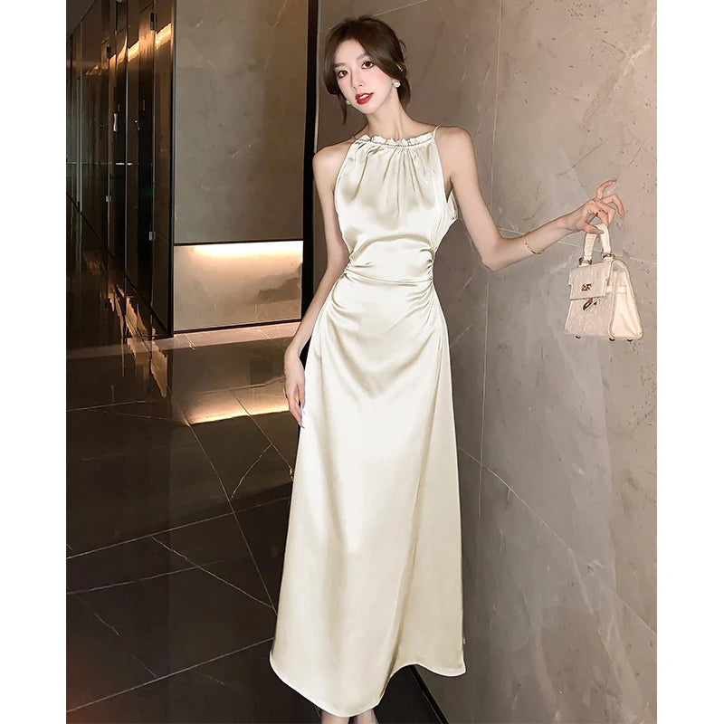 dark green satin dresses Prom Tea-Length High Neck Sleeveless Stretch 7 Can Taco Soup Finish:Nickel&Grey Formal Evening Dresses