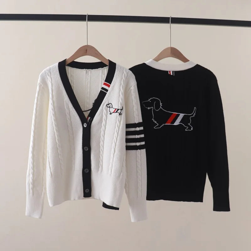 Dog Knit Cardigan – Signature Edition Dachshund